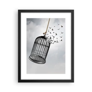Poster in cornice nera - Fede... Speranza... Libertà! - 30x40 cm
