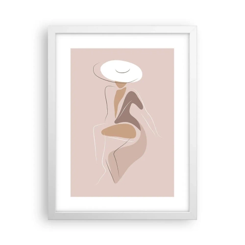 Poster in cornice bianca - Essere una dama - 30x40 cm