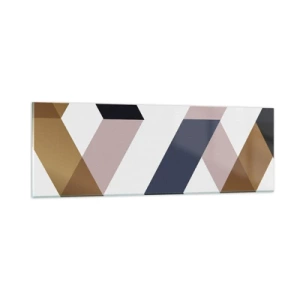 Quadro su vetro - Piani e angoli - 90x30 cm