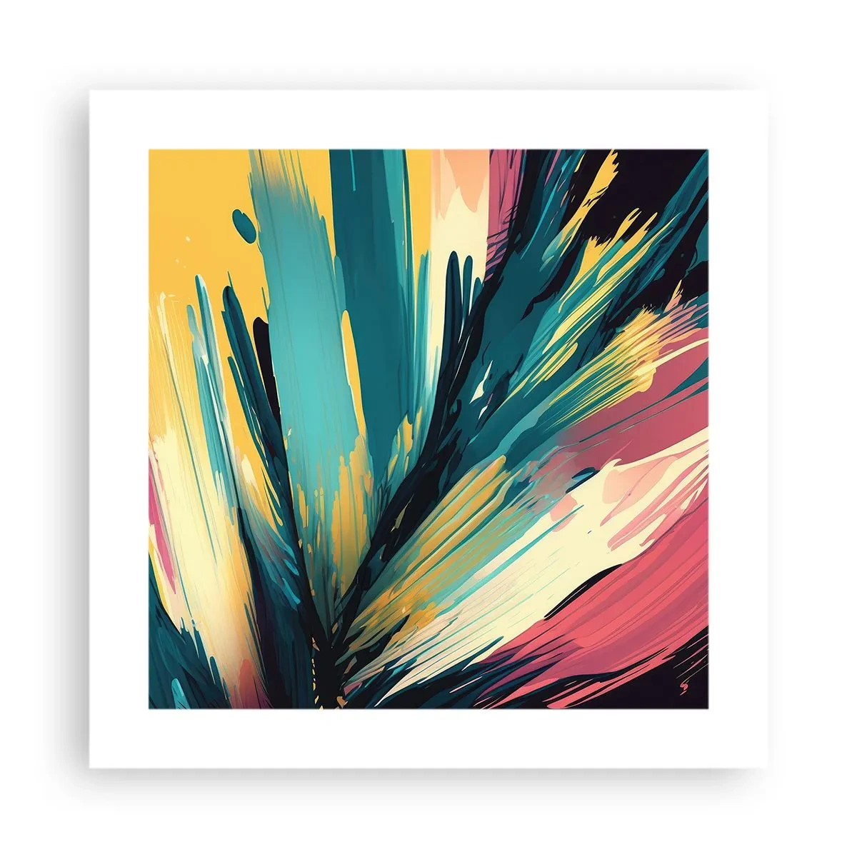 Poster - Composizione: esplosione di gioia - 40x40 cm