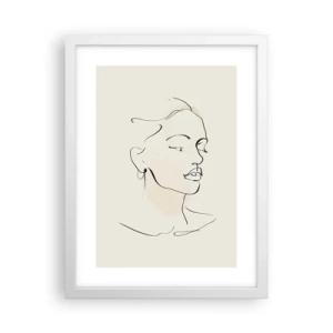 Poster in cornice bianca - Linea sicura - 30x40 cm