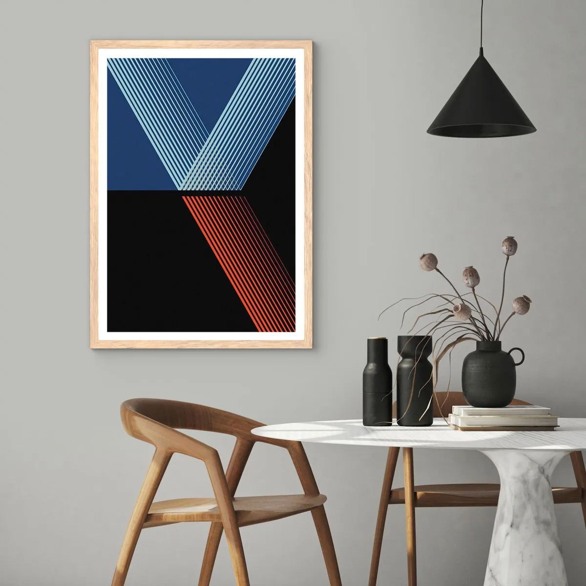 Poster in cornice rovere chiaro - Una storia semplice - 61x91 cm