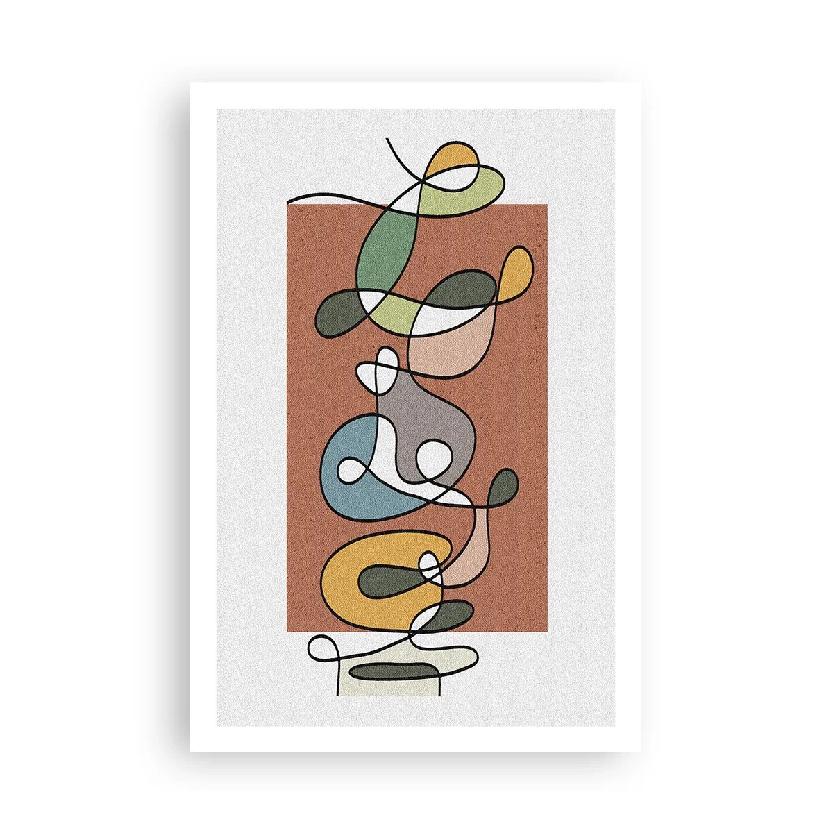 Poster - Astrazione: saltello colorato - 61x91 cm