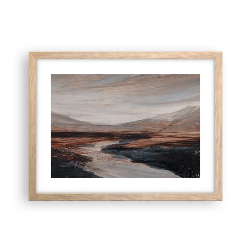 Poster in cornice rovere chiaro - Valle tranquilla - 40x30 cm
