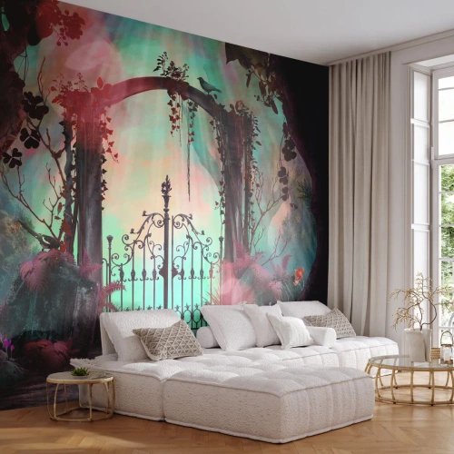 Fotomurali Autoadesivo Deluxe Sticker - Il giardino dei misteri - Fantasia, Giardino segreto, Fiaba - 100x70 cm