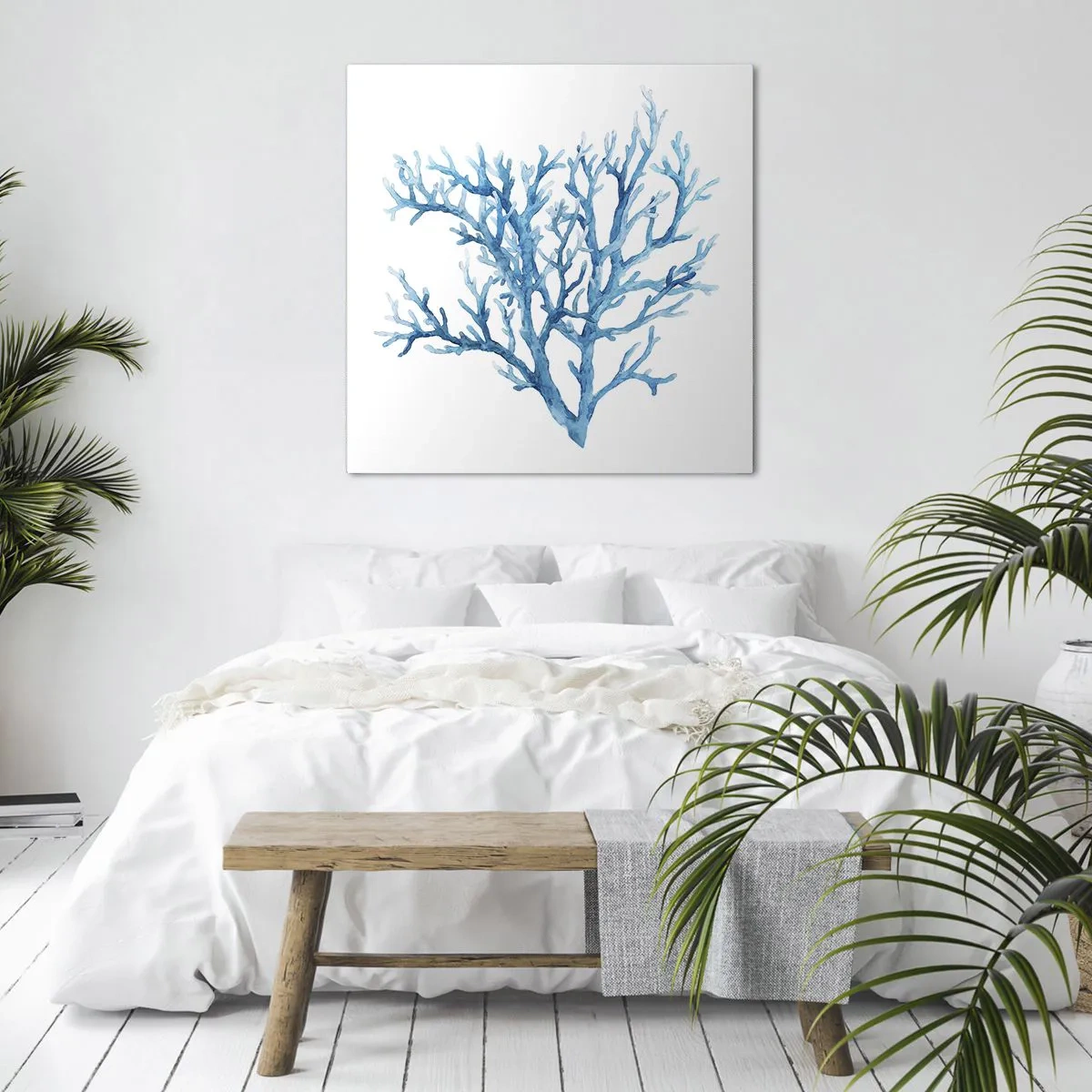Quadro su tela - Stampe su Tela - Filigrana marina - 70x70 cm