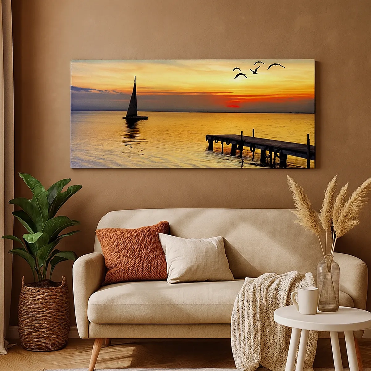 Quadro su tela - Stampe su Tela - Il ritorno alla sera - 30x30 cm