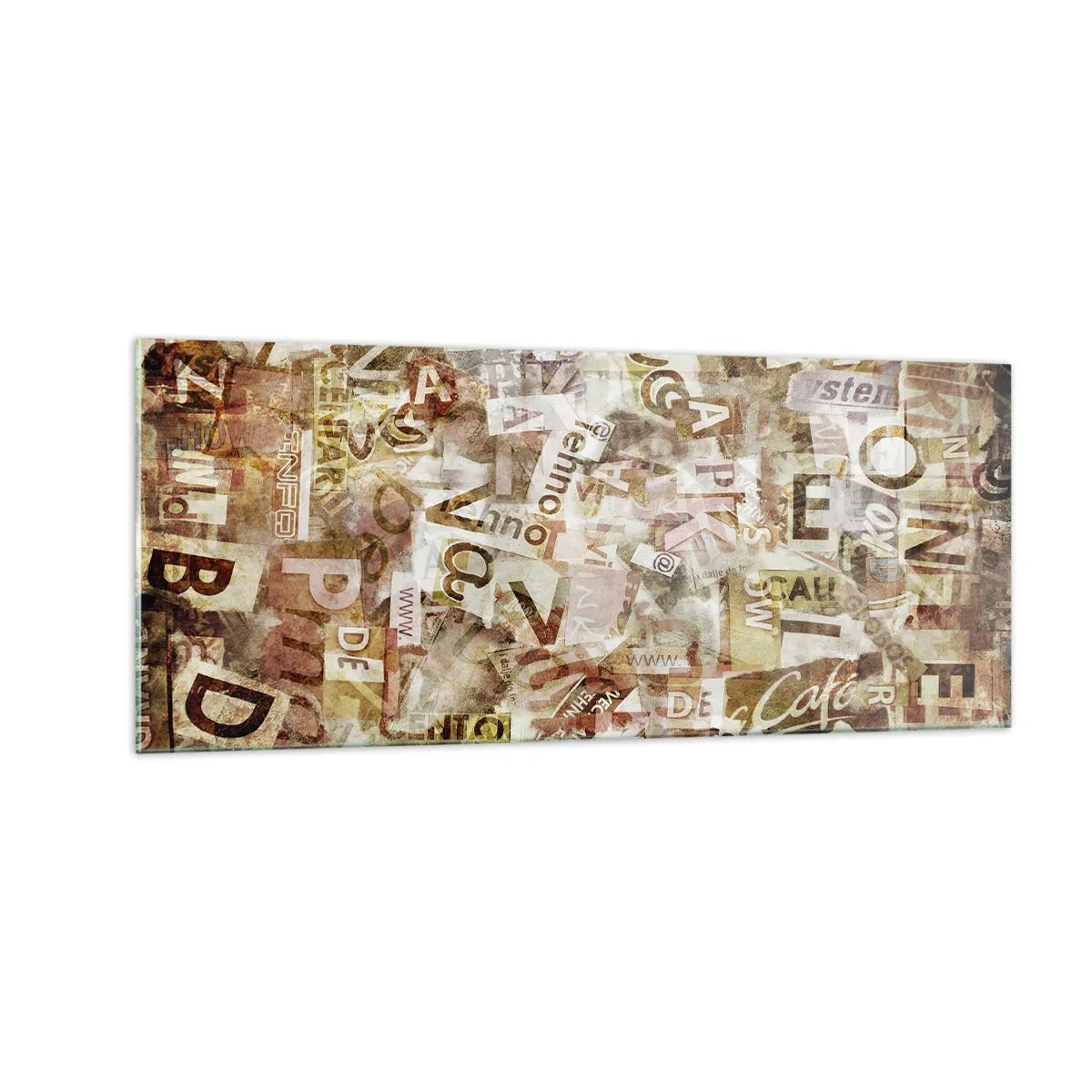 Quadro su vetro - Unificando le chiacchiere - 100x40 cm