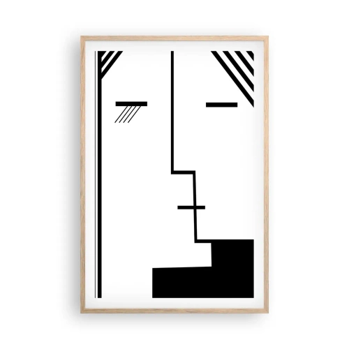 Poster in cornice rovere chiaro - Semplicemente un bacio - 61x91 cm