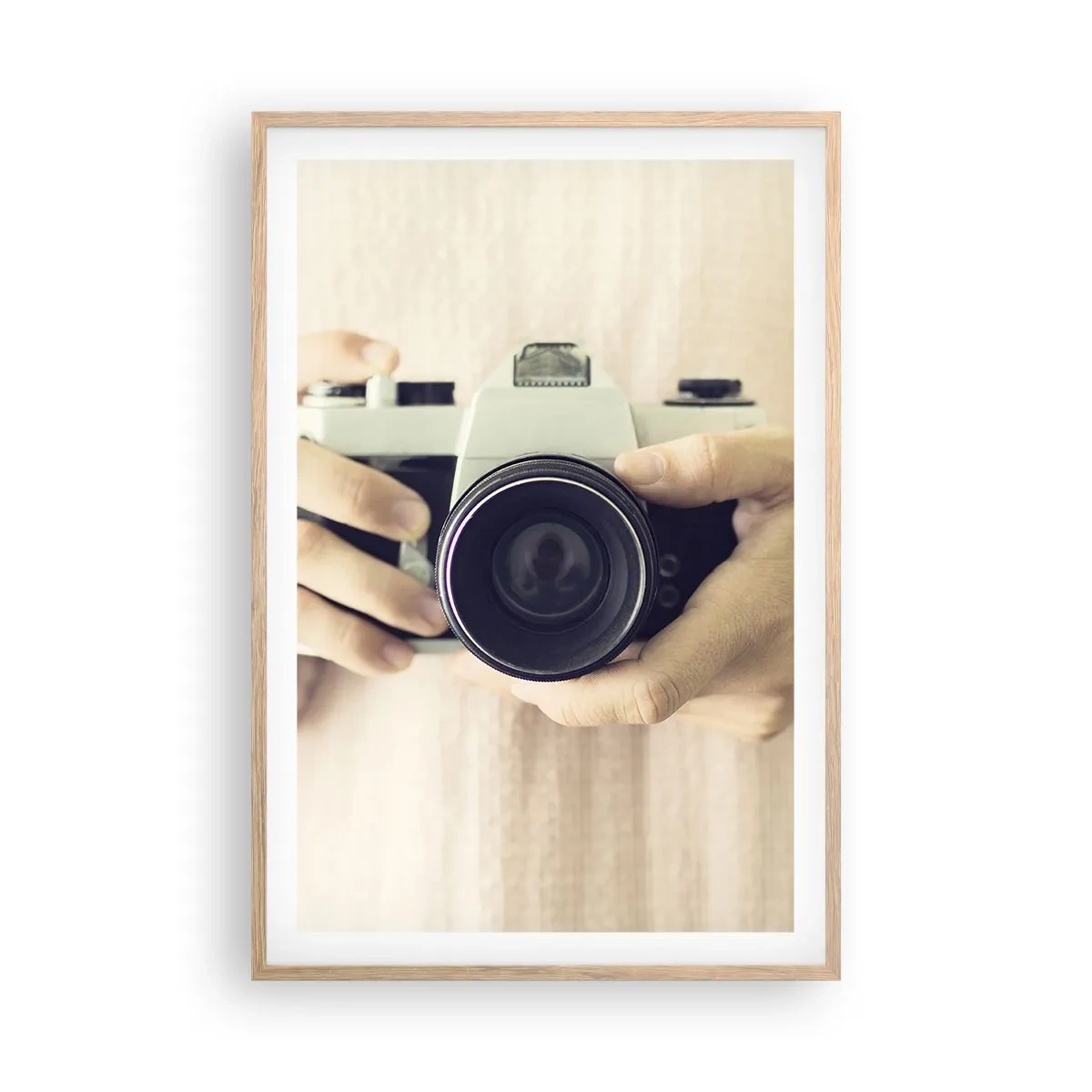 Poster in cornice rovere chiaro - Per vedere meglio... - 61x91 cm