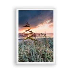 Poster in cornice bianca - Non andrà via col vento - 70x100 cm