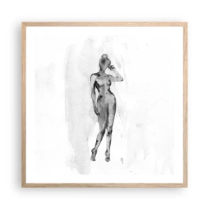 Poster in cornice rovere chiaro - Studio di ideale di bellezza - 60x60 cm