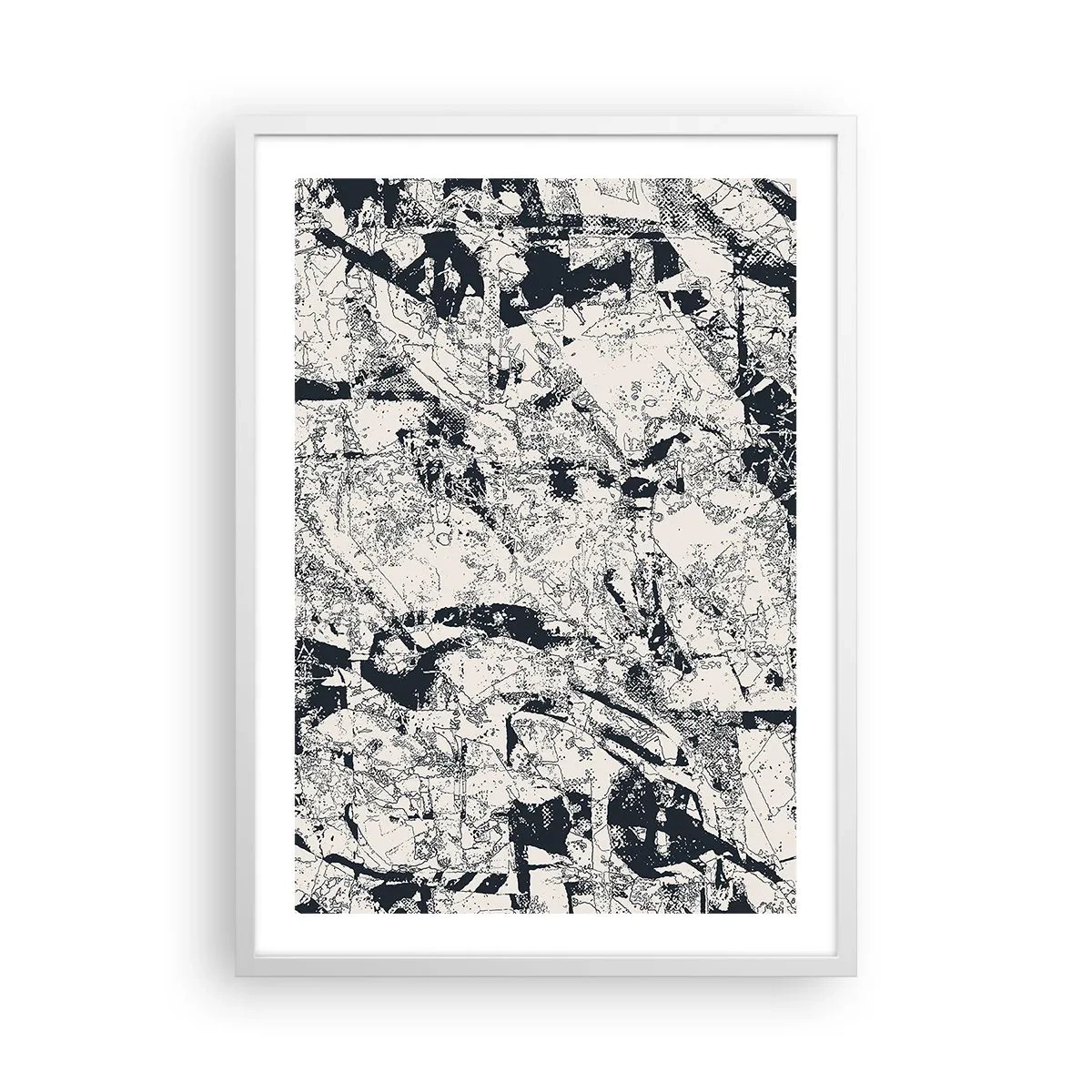 Poster in cornice bianca - La compenetrazione degli opposti - 50x70 cm