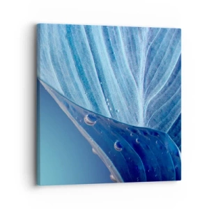 Quadro su tela - Stampe su Tela - Gocce di blu nascoste - 30x30 cm