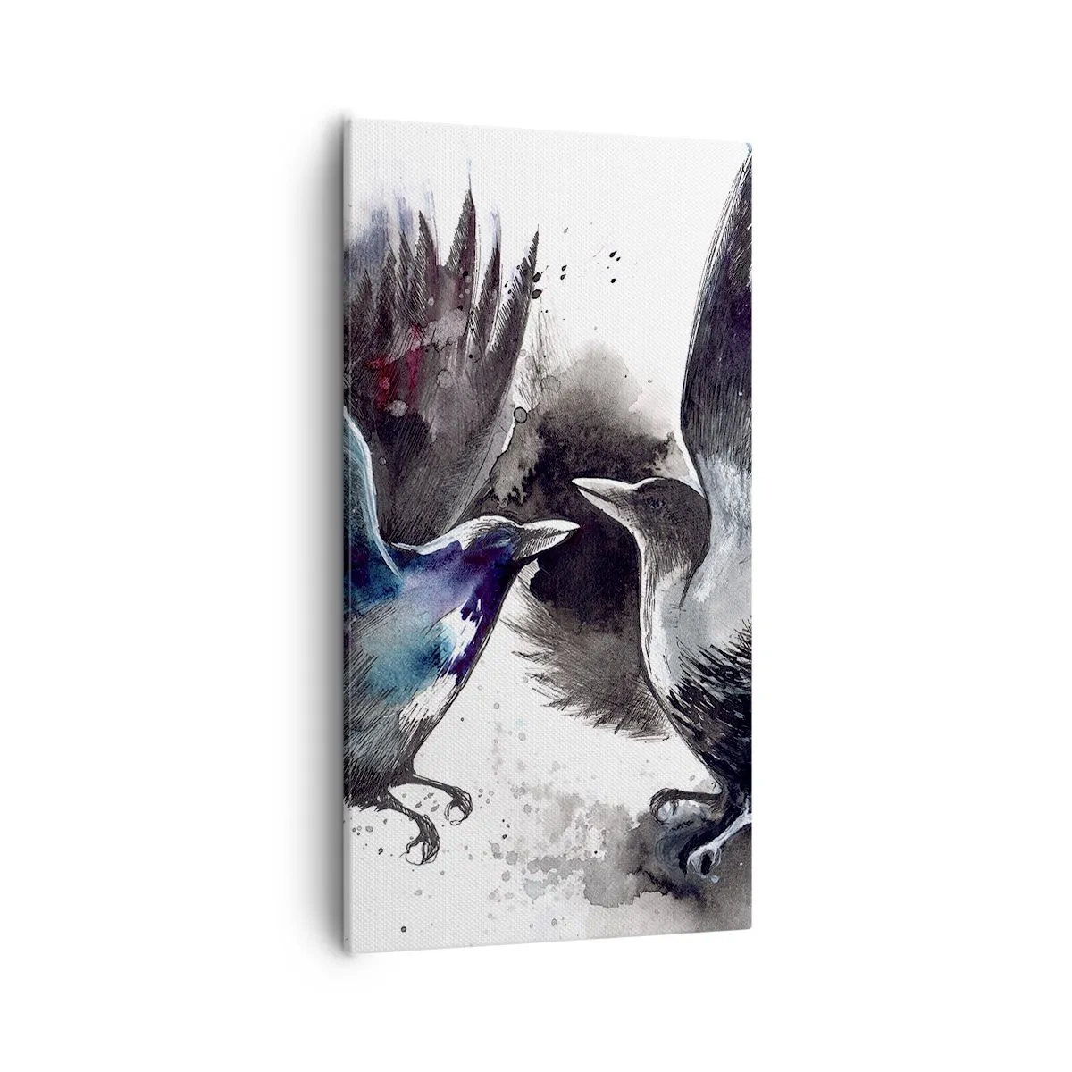Quadro su tela - Stampe su Tela - Corvi imperiali - 55x100 cm