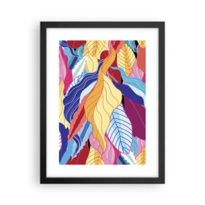 Poster in cornice nera - Disordine colorato - 30x40 cm