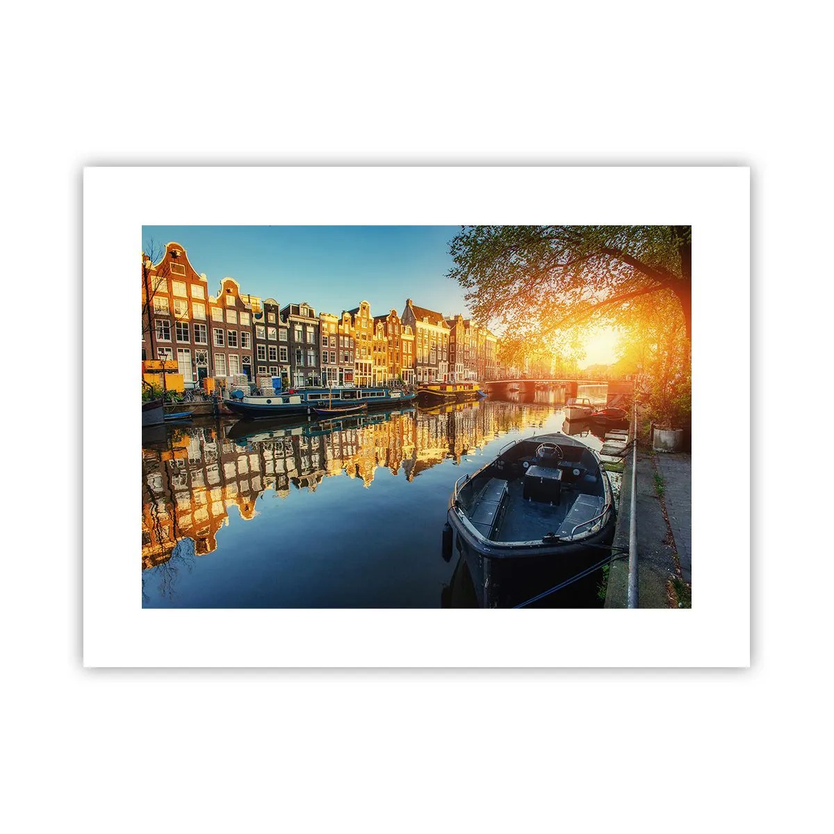 Poster - L'alba ad Amsterdam - 40x30 cm