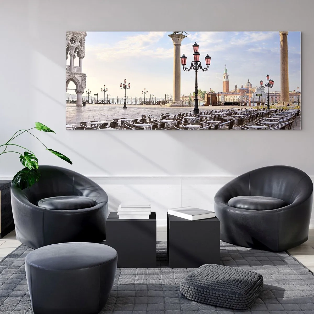 Quadro su vetro - Venite a tavola - 90x30 cm