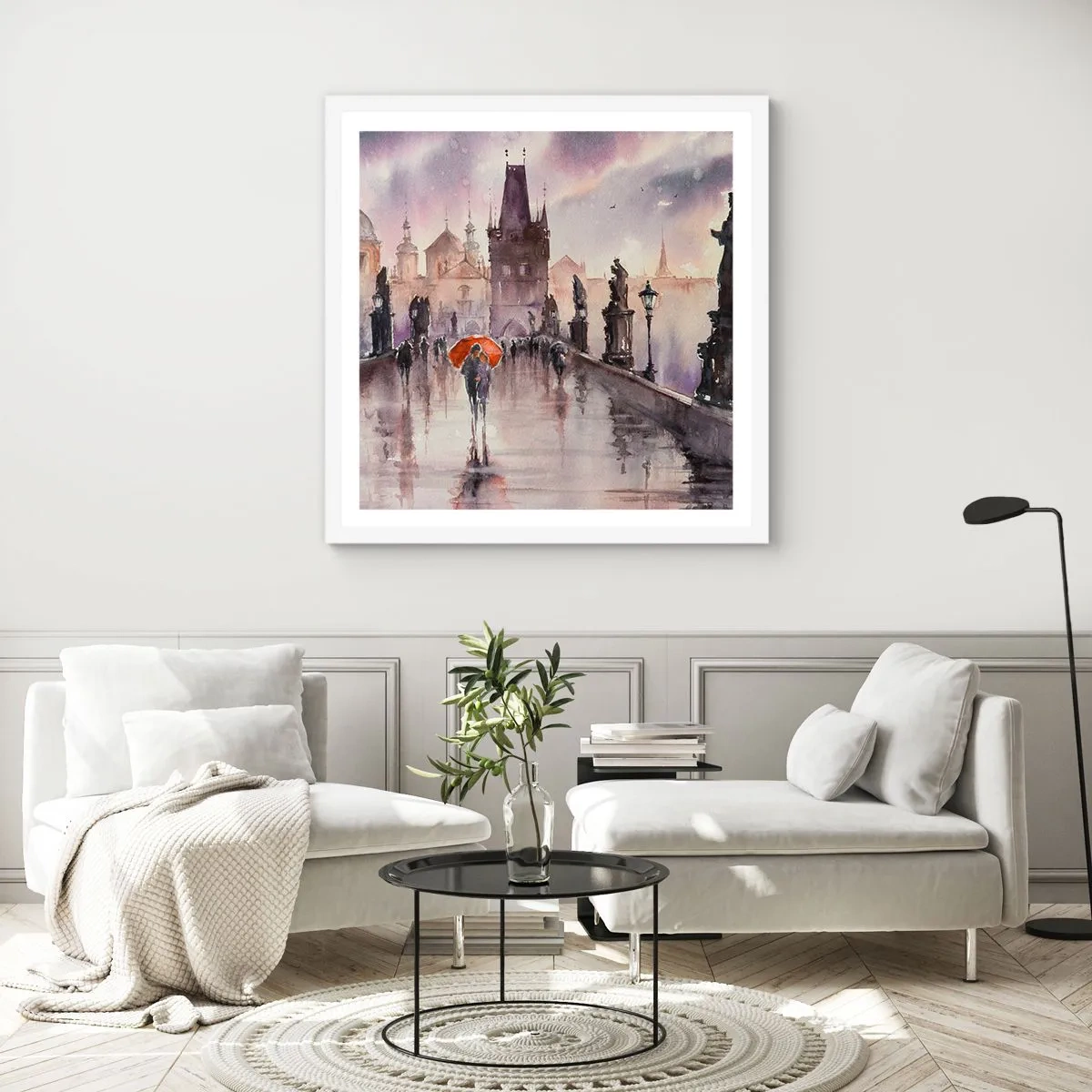 Poster in cornice bianca - Le persone non cambiano - 30x30 cm