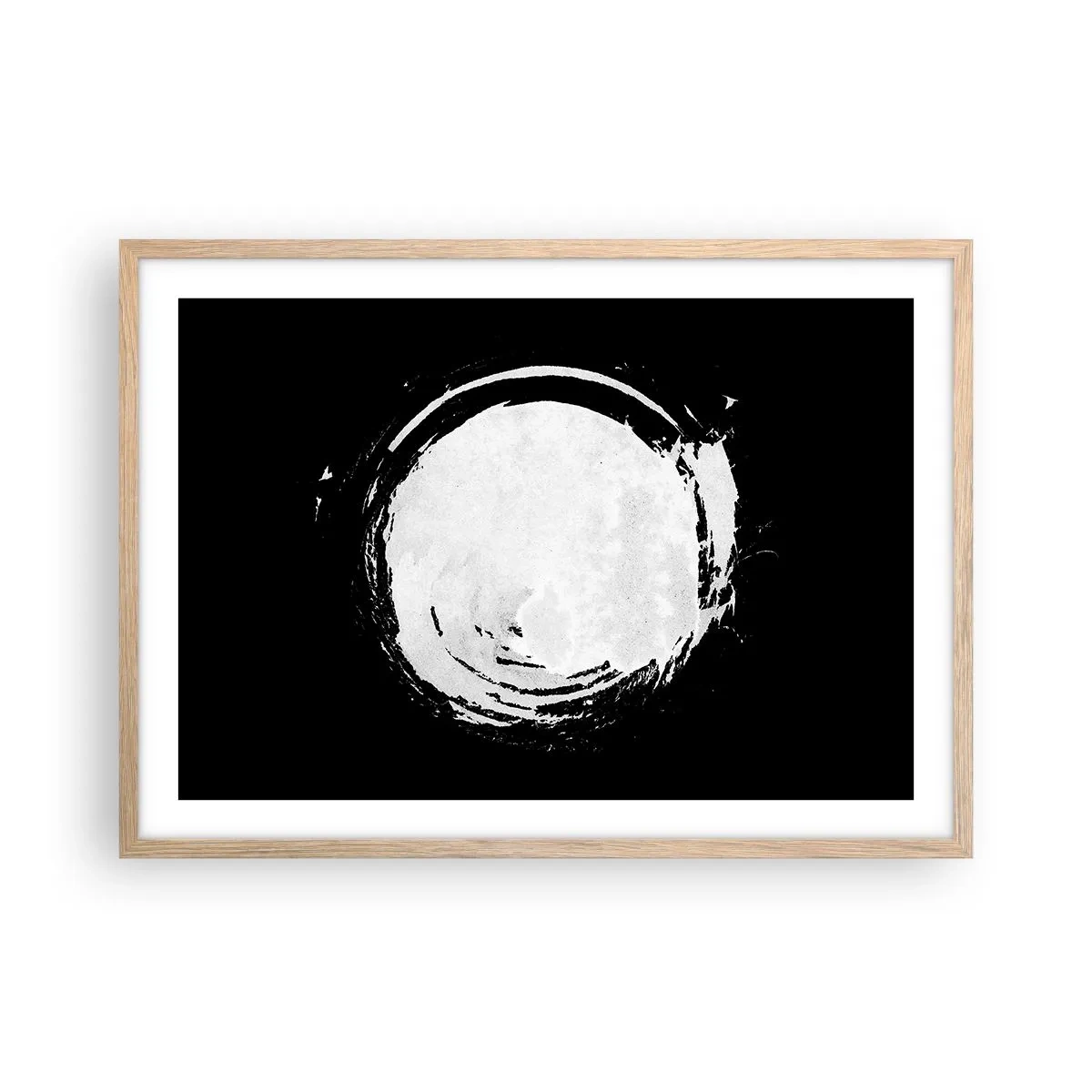 Poster in cornice rovere chiaro - Una buona soluzione - 70x50 cm