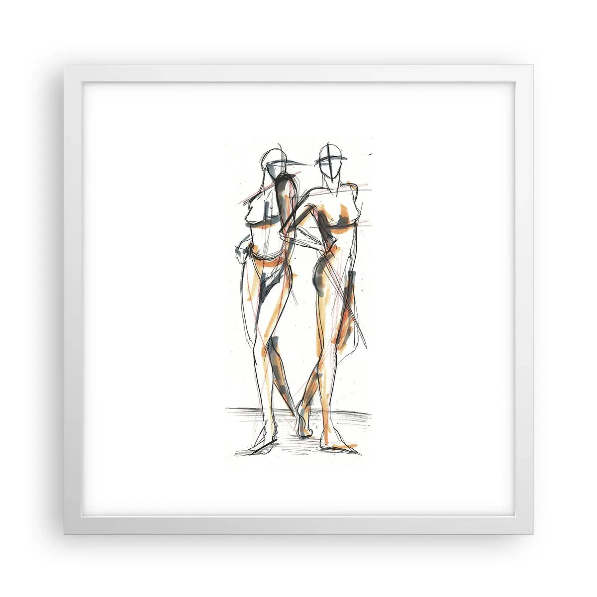Poster in cornice bianca - Studio di armonia - 40x40 cm