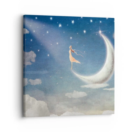 Quadro su tela - Stampe su Tela - Seduttrice celeste - 30x30 cm