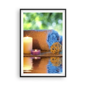 Poster in cornice nera - Tempo per il corpo - 61x91 cm