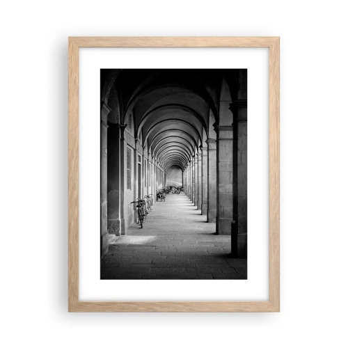Poster in cornice rovere chiaro - Sotto i portici - 30x40 cm