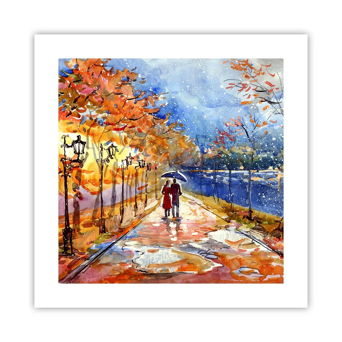 Poster - Insieme fino ai confini del tempo - 40x40 cm