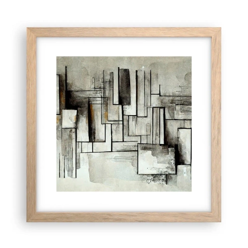 Poster in cornice rovere chiaro - La forza della semplicità - 30x30 cm