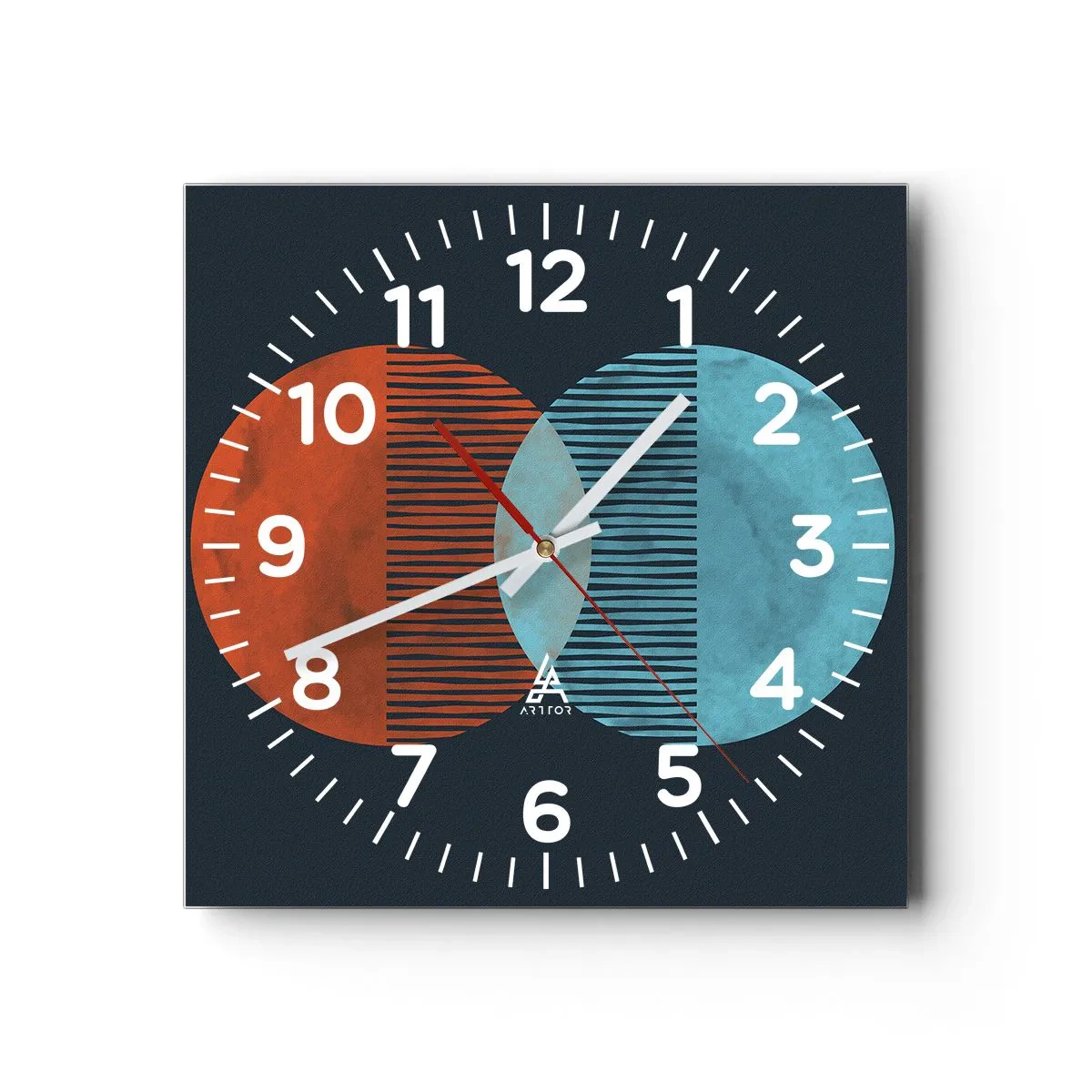 Orologio da parete - Orologio in Vetro - Fantasia astronomica - 40x40 cm