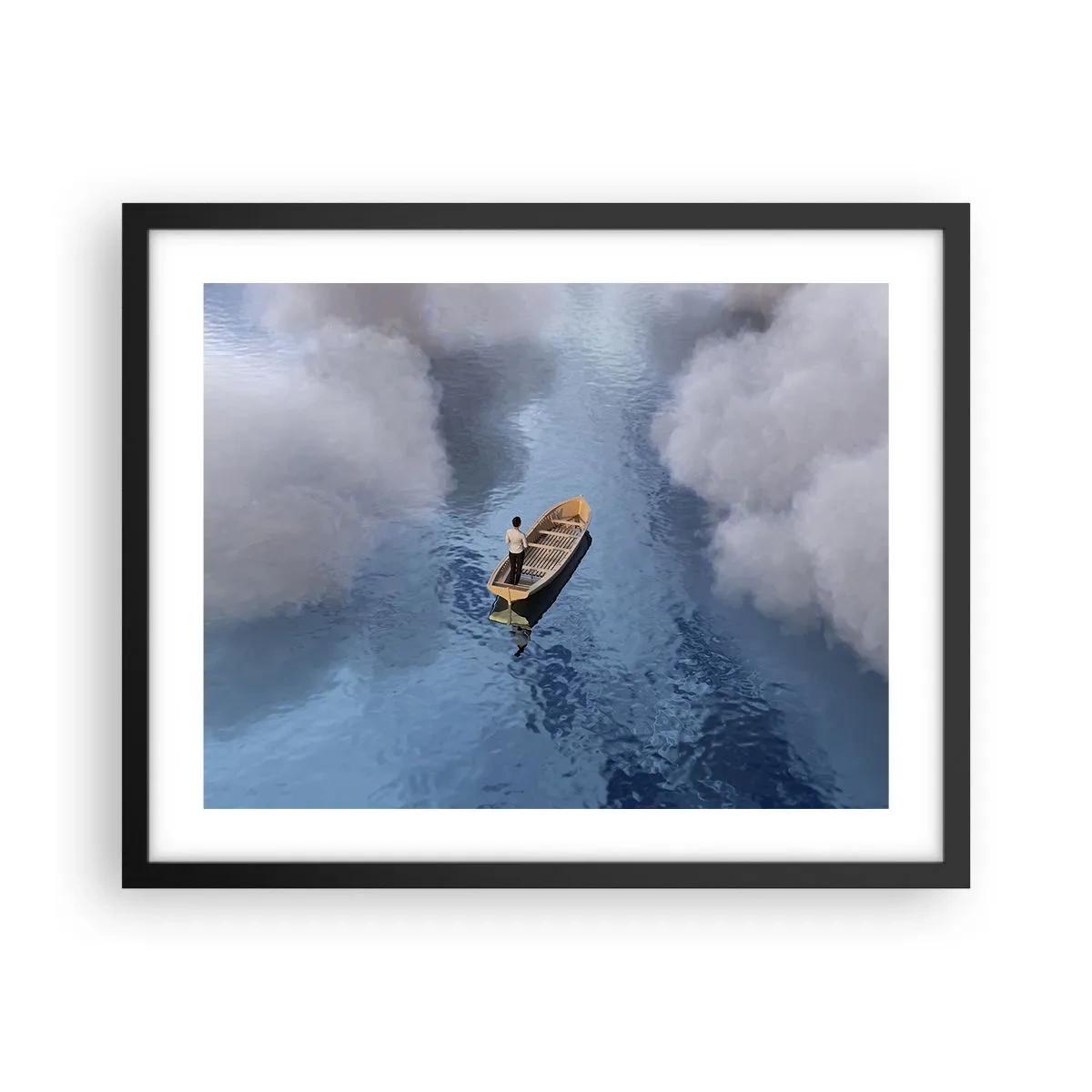 Poster in cornice nera - Vita - viaggio - incertezza - 50x40 cm