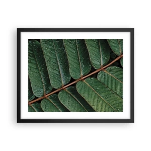 Poster in cornice nera - Al ritmo verde - 50x40 cm