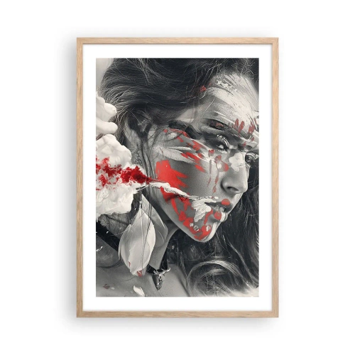 Poster in cornice rovere chiaro - Nei vapori dell'assurdo - 50x70 cm