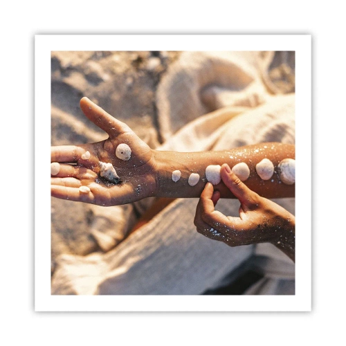 Poster - La bellezza a portata di mano - 60x60 cm