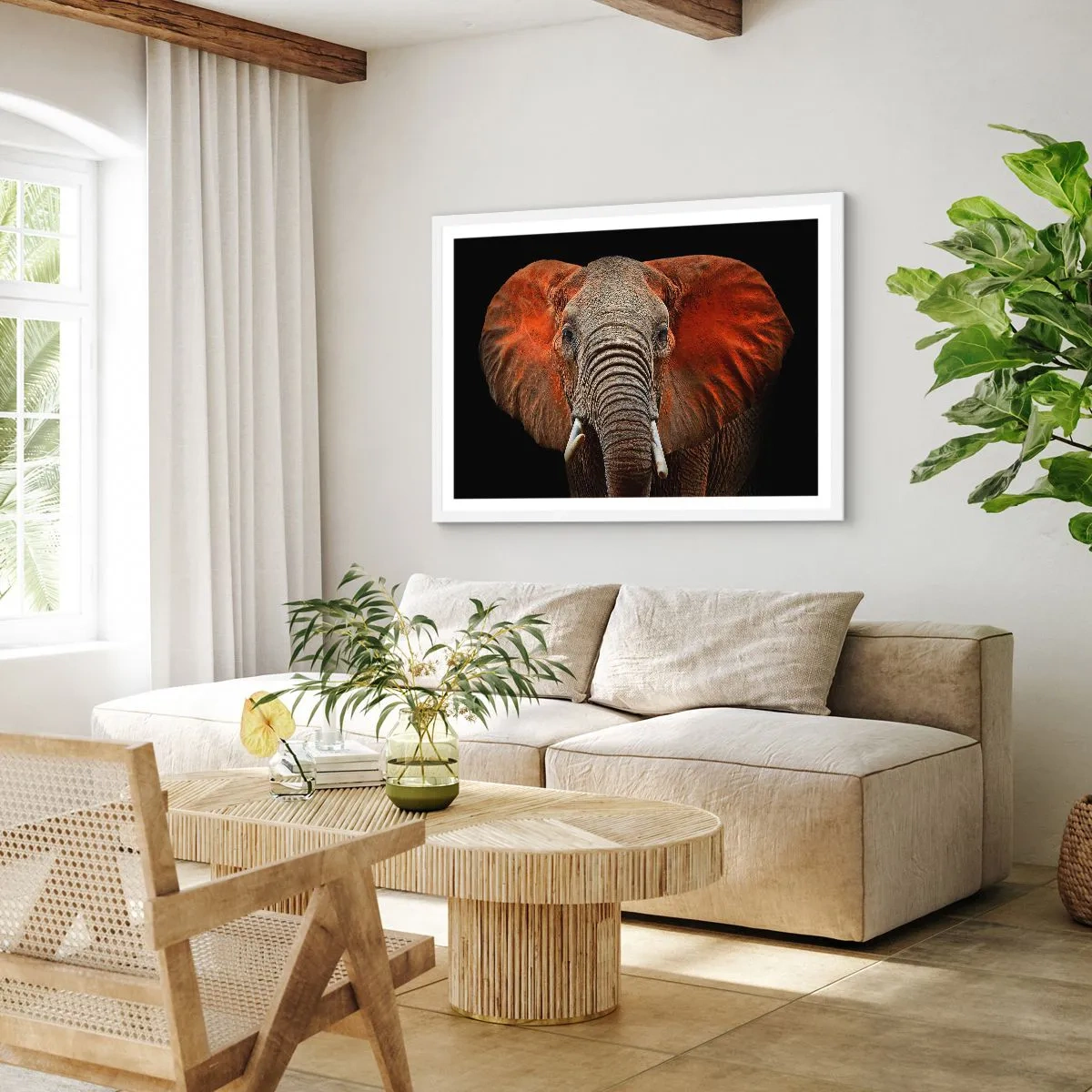 Poster in cornice bianca - Sono selvaggio e tu? - 100x70 cm