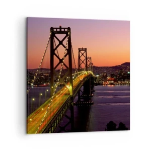 Quadro su tela - Stampe su Tela - Serata in viola - 50x50 cm