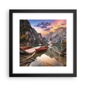 Poster in cornice nera - La promessa del giorno - 30x30 cm