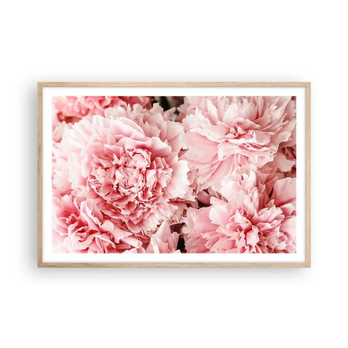 Poster in cornice rovere chiaro - Sogno rosa - 91x61 cm
