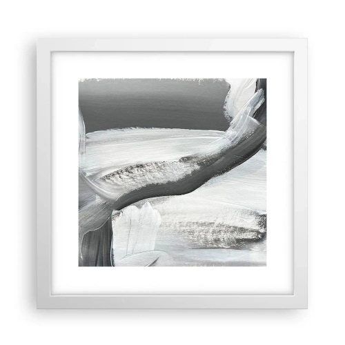 Poster in cornice bianca - Movimento deciso - 30x30 cm