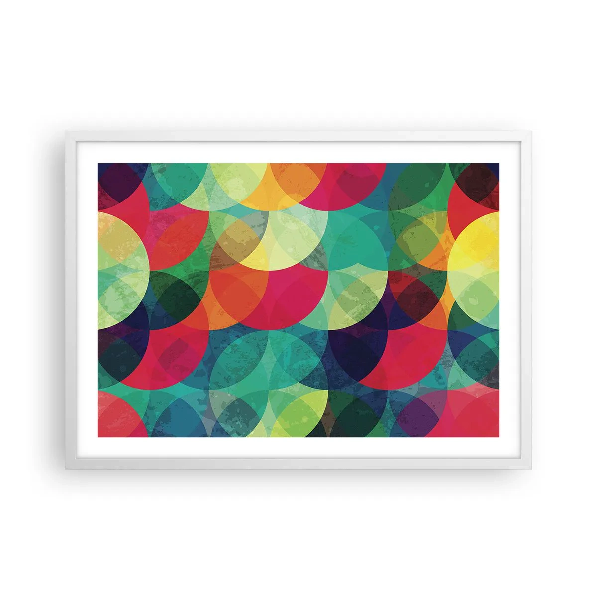 Poster in cornice bianca - Ascensione arcobaleno - 70x50 cm