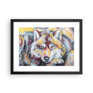 Poster in cornice nera - Pace tra i suoi - 40x30 cm