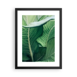 Poster in cornice nera - Una vita intensamente verde - 30x40 cm
