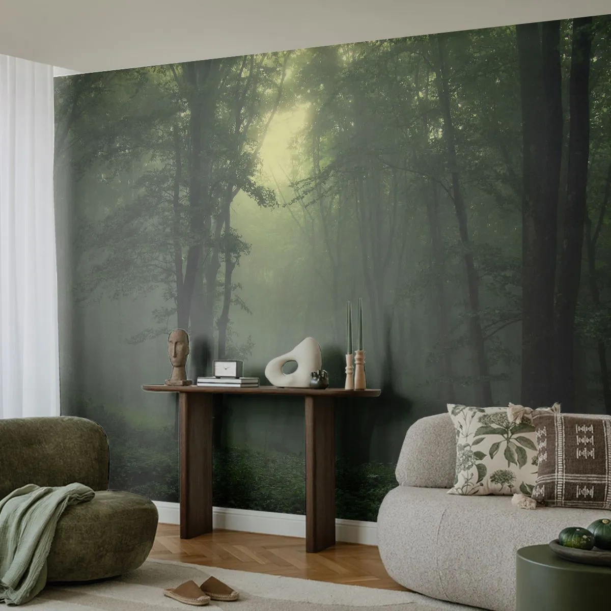 Fotomurali Standard Eco - Prima che si svegli - Paesaggio, foresta, Natura - 400x280 cm