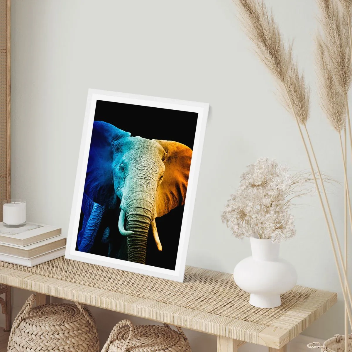 Poster in cornice bianca - Eccentrico, non strano - 40x50 cm