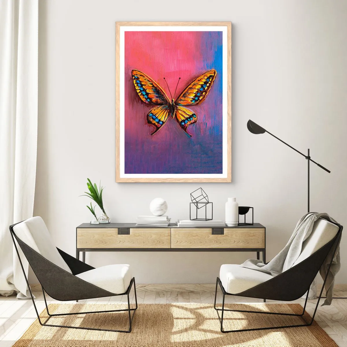 Poster in cornice rovere chiaro - Gioielli della natura - 70x100 cm
