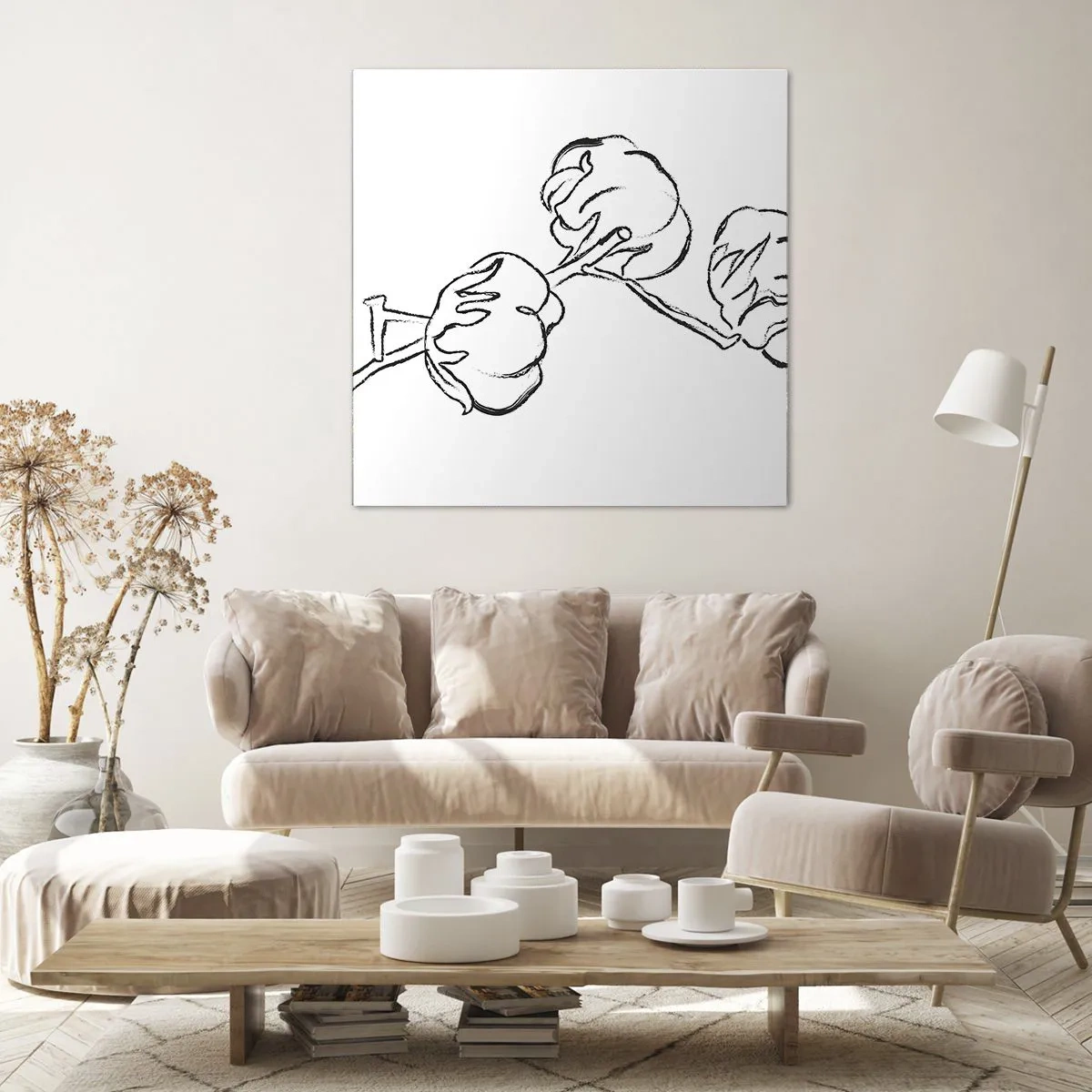 Quadro su tela - Stampe su Tela - Piumino di cotone - 60x60 cm