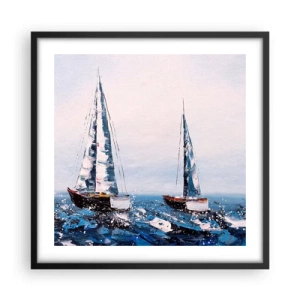 Poster in cornice nera - Fratellanza nel vento - 50x50 cm