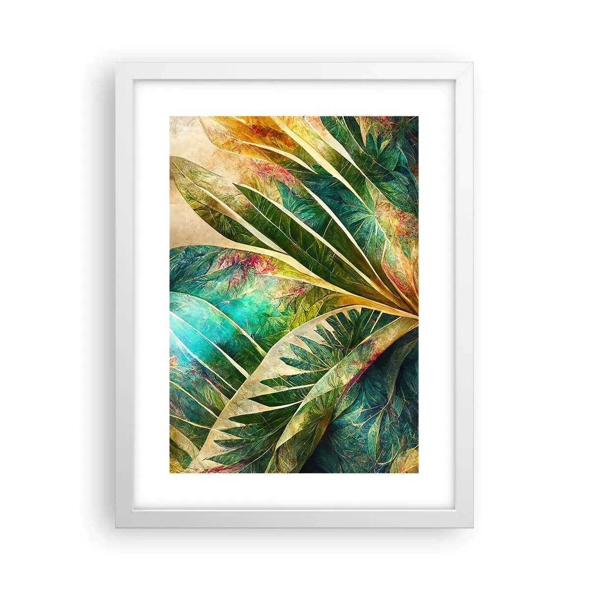 Poster in cornice bianca - I colori dei tropici - 30x40 cm