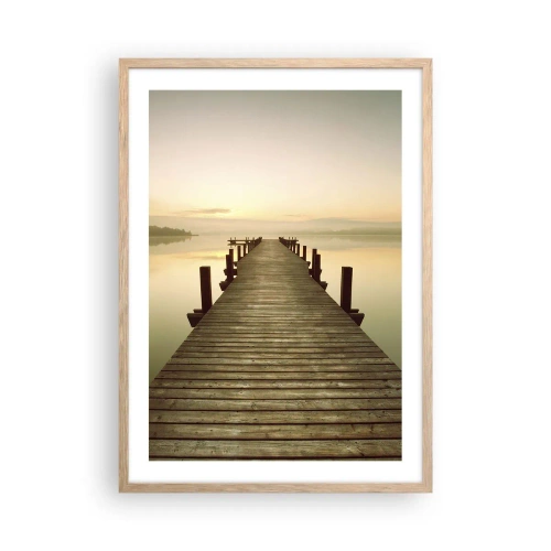 Poster in cornice rovere chiaro - Aurora, alba, luce - 50x70 cm